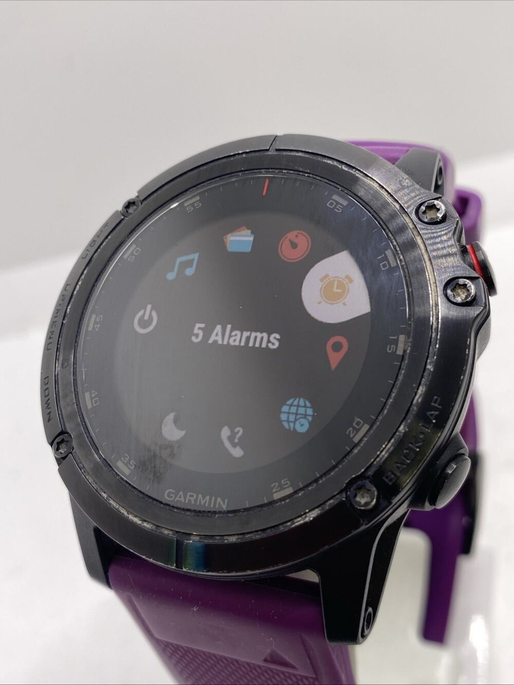 Garmin Fenix 5x Plus GPS Watch Works Tested No Chargr